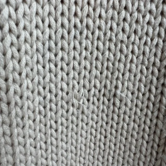 Spiegel Vtg Beige Crochet Neck Belted Tunic Sweater Women's Medium Boho Coastal - Picture 9 of 9